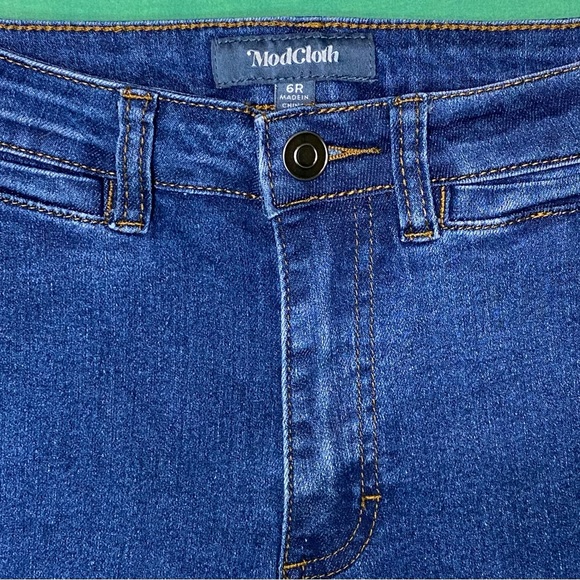 ModCloth denim bell bottoms, size 6R. Excellent condition - Picture 3 of 3